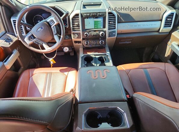 1FT8W3DT8KED84378 2019 FORD F350 Белый Вид панели приборов