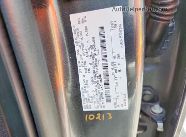 1FT8W3DT9KEC06706 2019 FORD F350 Charcoal ძრავის განყოფილების ხედი
