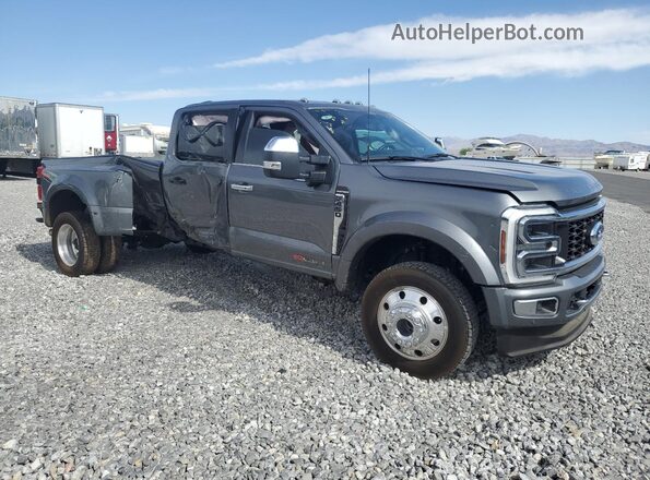 1FT8W4DM9RED19824 2024 FORD F450 Gray წინა მარჯვენა