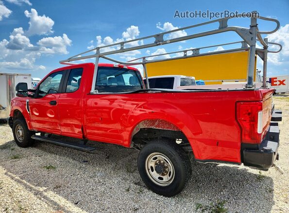1FT8X3BT5HED11042 2017 FORD F350 Red უკანა მარცხენა