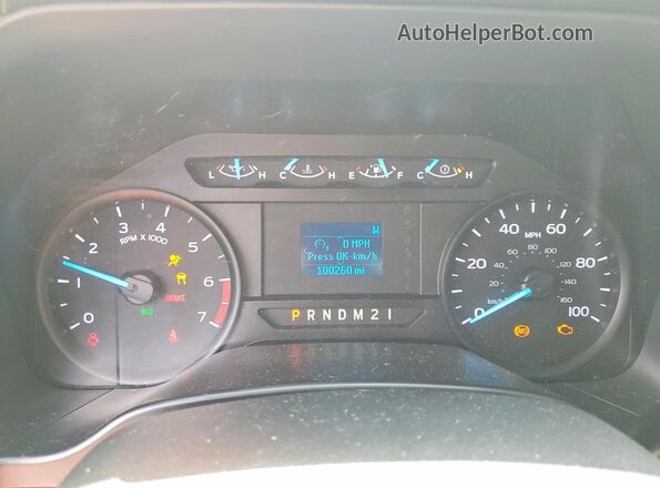 1FTBF2B67KEE71881 2019 FORD F250 Белый Вид щитка приборов