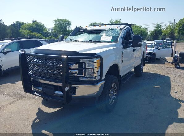 1FTBF3B68HEC19104 2017 FORD F350 White წინა მარცხენა ხედი სამი მეოთხედიდან