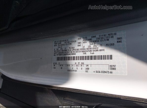 1FTBR1C80PKA33682 2023 FORD TRANSIT-250 Blue Вид підкапотного простору