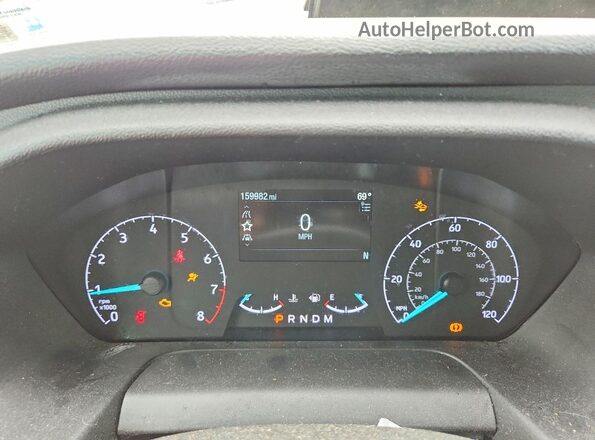1FTBR1C83MKA65618 2021 FORD TRANSIT White Вид щитка приладів
