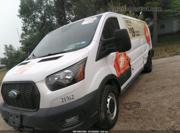 1FTBR1Y8XMKA76429 2021 FORD TRANSIT-250 White წინა მარცხენა ხედი სამი მეოთხედიდან