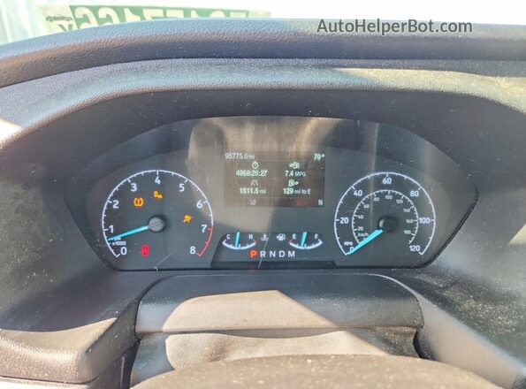 1FTBR3X85LKB27962 2020 FORD TRANSIT Gray Вид щитка приладів