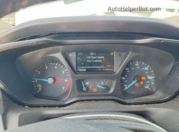 1FTBW2CG3JKB09571 2018 FORD TRANSIT White Սարքավորումների վահանակի տեսք