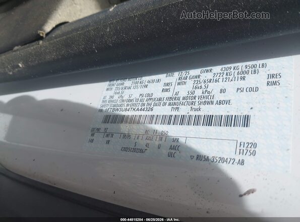 1FTBW3U84TKA44326 2026 FORD TRANSIT-350 Белый Вид подкапотного пространства