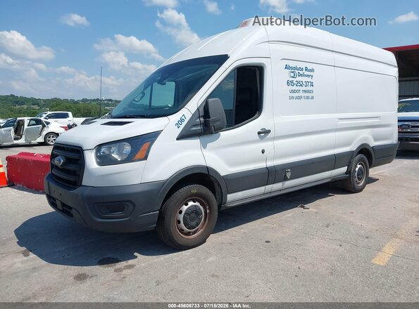 1FTBW3X87LKB19967 2020 FORD TRANSIT-350 White წინა მარცხენა ხედი სამი მეოთხედიდან