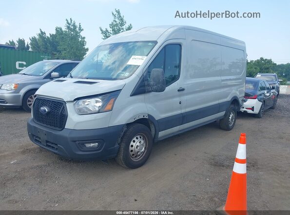 1FTBW9C82PKB74972 2023 FORD TRANSIT-350 Gray წინა მარცხენა ხედი სამი მეოთხედიდან