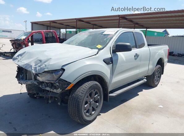 1FTER1EH0NLD25687 2022 FORD RANGER Gray Vista tres cuartos delantera izquierda