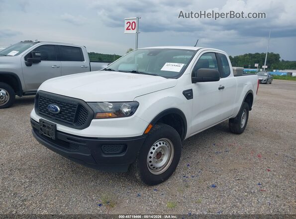 1FTER1EH3LLA02389 2020 FORD RANGER White Առջևի ձախ երեք քառորդ տեսարան