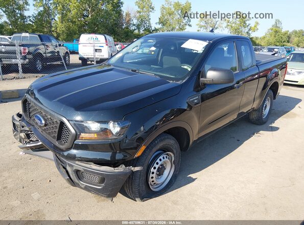 1FTER1EH9KLA78763 2019 FORD RANGER Black Przód lewy