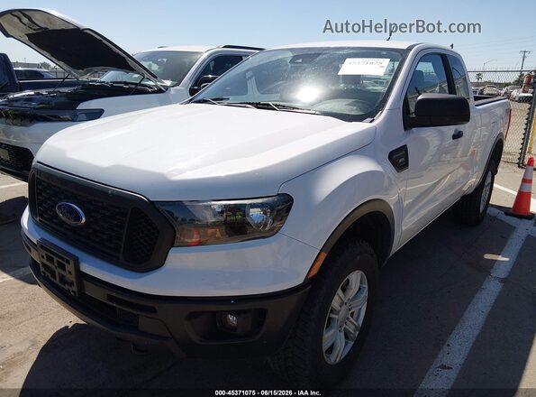 1FTER1FH1LLA64968 2020 FORD RANGER White Առջևի ձախ երեք քառորդ տեսարան