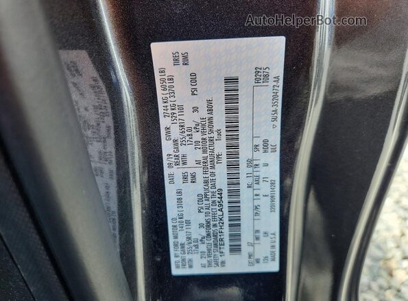 1FTER1FH2KLA95449 2019 FORD RANGER Gray Engine compartment view