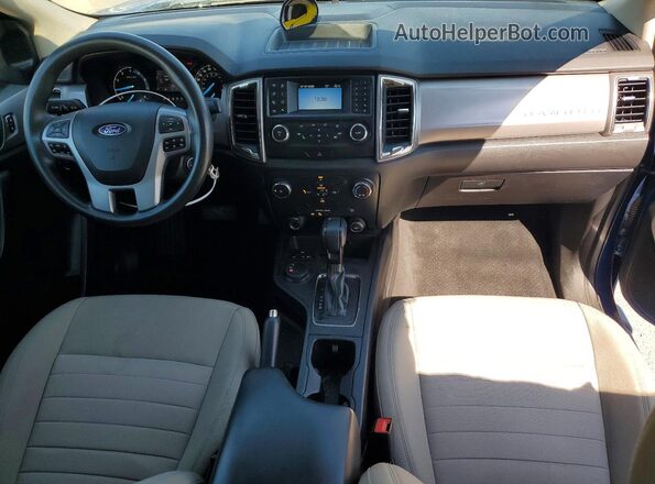1FTER1FH7KLA35585 2019 FORD RANGER Blue წინა პანელის ხედი