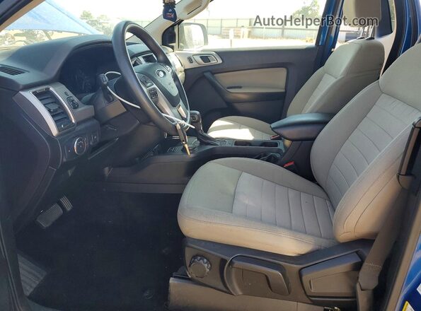 1FTER1FH7KLA35585 2019 FORD RANGER Blue წინა სალონის ხედი