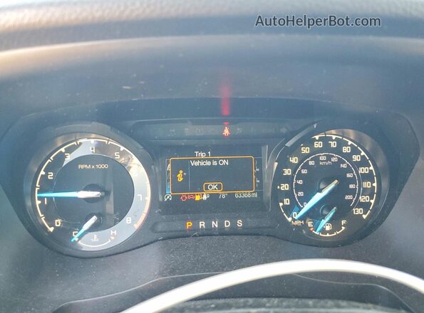 1FTER1FH7KLA35585 2019 FORD RANGER Blue ხელსაწყოთა პანელის ხედი