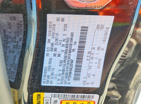 1FTER4BH6SLE01947 2025 FORD RANGER Black Widok komory silnika
