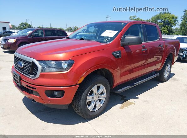 1FTER4EH3KLA37823 2019 FORD RANGER Темно-бордовый Передняя левая четверть