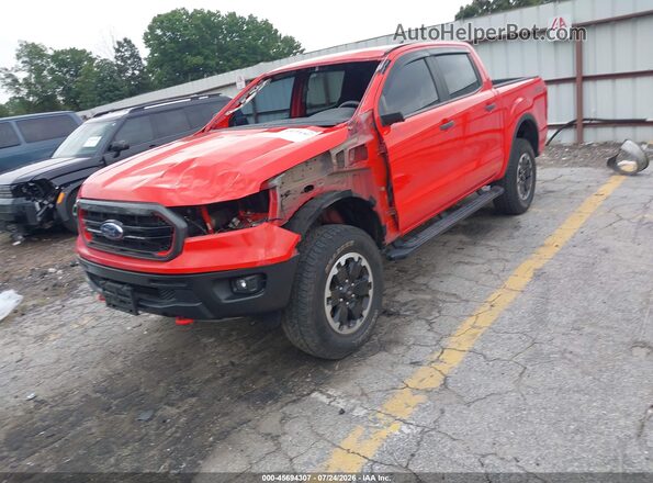 1FTER4EH3MLD91361 2021 FORD RANGER Red Առջևի ձախ երեք քառորդ տեսարան