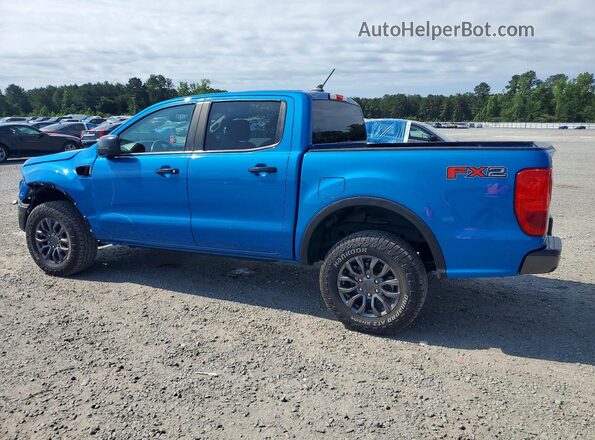 1FTER4EH7MLD57133 2021 FORD RANGER Blue Trasero izquierdo
