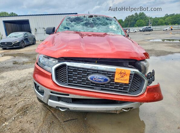 1FTER4EHXKLB19192 2019 FORD RANGER Red Widok z przodu