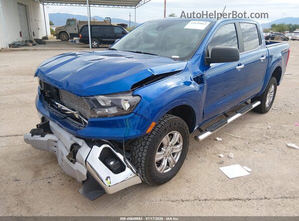 1FTER4EHXLLA86101 2020 FORD RANGER Blue Առջևի ձախ երեք քառորդ տեսարան