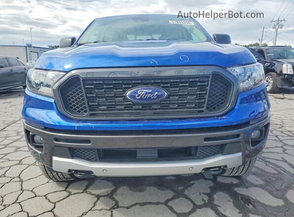 1FTER4FH0LLA19375 2020 FORD RANGER Blue წინა ხედი