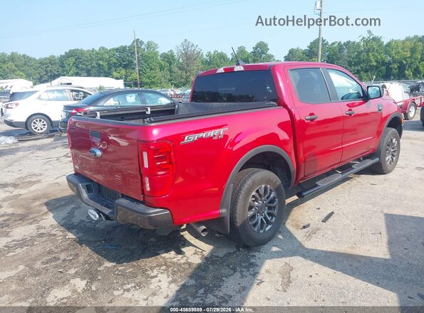 1FTER4FH2MLD29142 2021 FORD RANGER Красный Задняя правая четверть