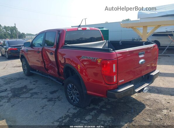 1FTER4FH2MLD29142 2021 FORD RANGER Красный Задняя левая четверть