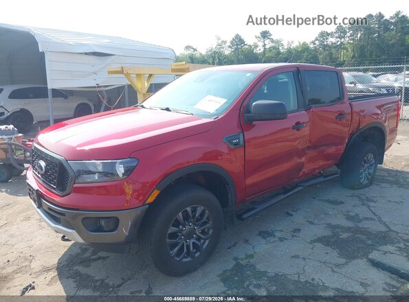 1FTER4FH2MLD29142 2021 FORD RANGER Красный Вид спереди