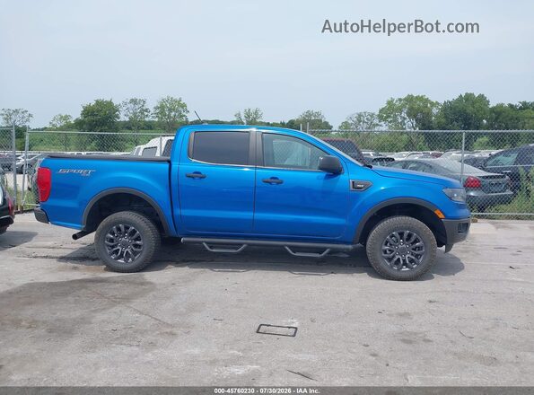 1FTER4FH2MLD82357 2021 FORD RANGER Синий Вид задней части салона