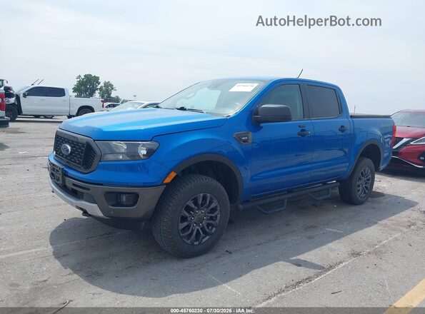 1FTER4FH2MLD82357 2021 FORD RANGER Синий Панорамный вид салона 360°