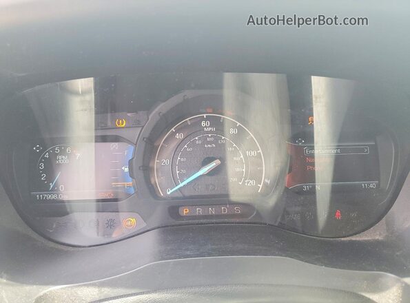 1FTER4FH3KLA35892 2019 FORD RANGER White ხელსაწყოთა პანელის ხედი