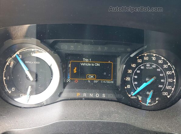 1FTER4FH3LLA00593 2020 FORD RANGER White Widok zestawu wskaźników