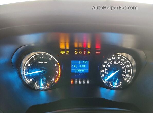 1FTER4FH3LLA70286 2020 FORD RANGER Белый Вид щитка приборов