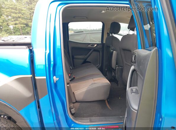 1FTER4FH3PLE26984 2023 FORD RANGER Blue Vista de la etiqueta del VIN