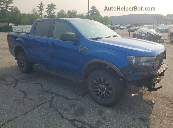 1FTER4FH4KLA19295 2019 FORD RANGER Blue Передня права чверть
