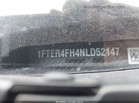 1FTER4FH4NLD52147 2022 FORD RANGER Black ძრავის განყოფილების ხედი