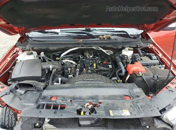 1FTER4FH5NLD29993 2022 FORD RANGER Orange Rear interior view