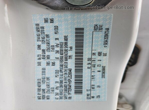 1FTER4FH5PLE26940 2023 FORD RANGER Белый Вид подкапотного пространства