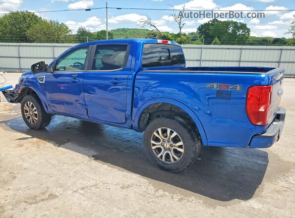 1FTER4FH6KLA77585 2019 FORD RANGER Blue Trasero izquierdo