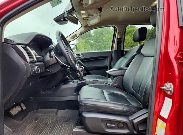 1FTER4FH6MLD71331 2021 FORD RANGER Red Widok wnętrza z przodu