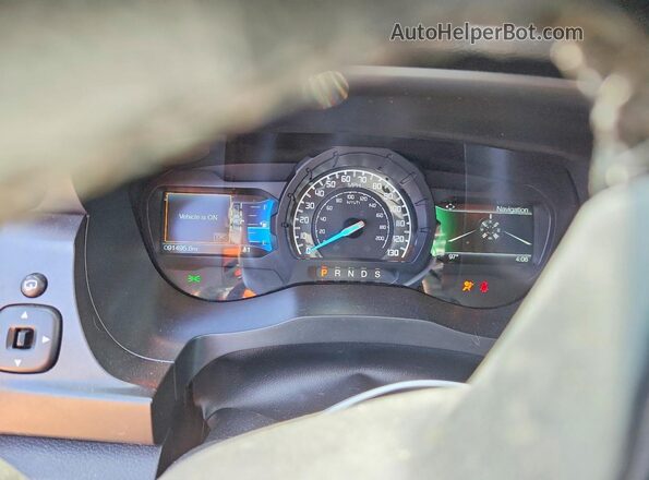 1FTER4FH6NLD06917 2022 FORD RANGER Черный Вид щитка приборов