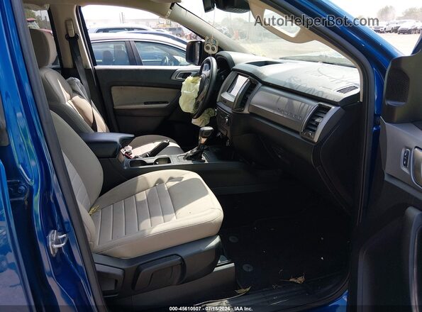 1FTER4FH7KLA66563 2019 FORD RANGER Blue Вид салону спереду