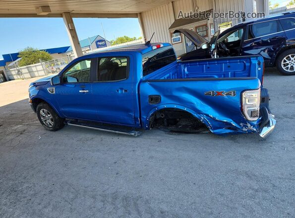 1FTER4FH7MLD22249 2021 FORD RANGER Blue Trasero izquierdo