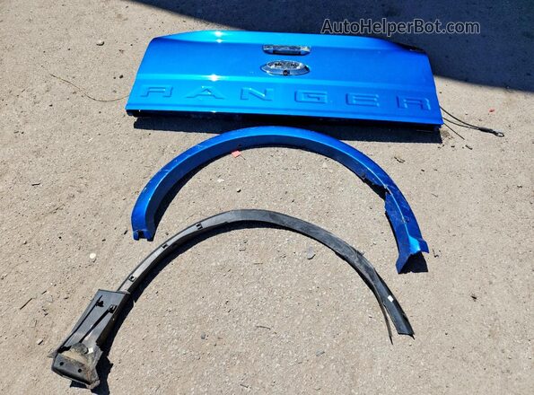 1FTER4FH7MLD22249 2021 FORD RANGER Blue Vista del compartimento del motor