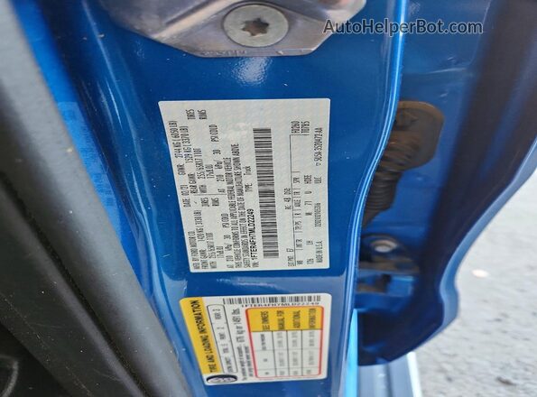 1FTER4FH7MLD22249 2021 FORD RANGER Blue Vista de la etiqueta del VIN