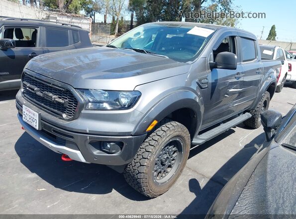 1FTER4FH9NLD43587 2022 FORD RANGER Gray Առջևի ձախ երեք քառորդ տեսարան